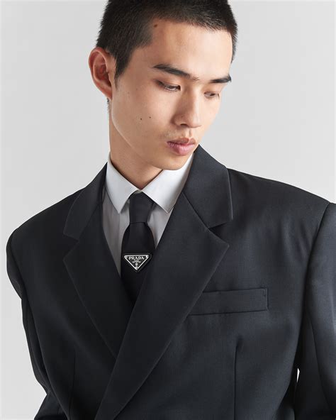 prada black tie.